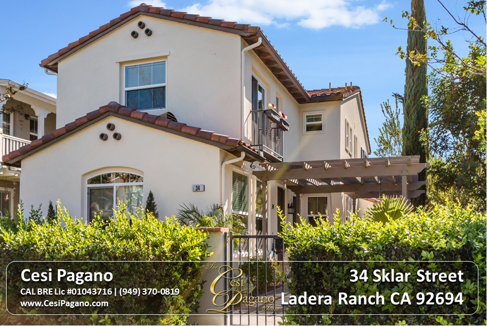 SOLD: 34 Sklar Street , Ladera Ranch, CA 92694