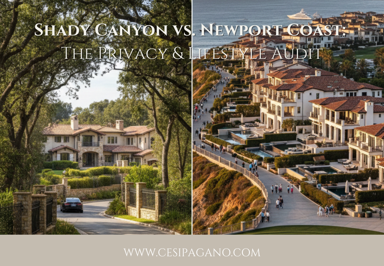 Shady Canyon vs. Newport Coast: The Privacy & Lifestyle Audit